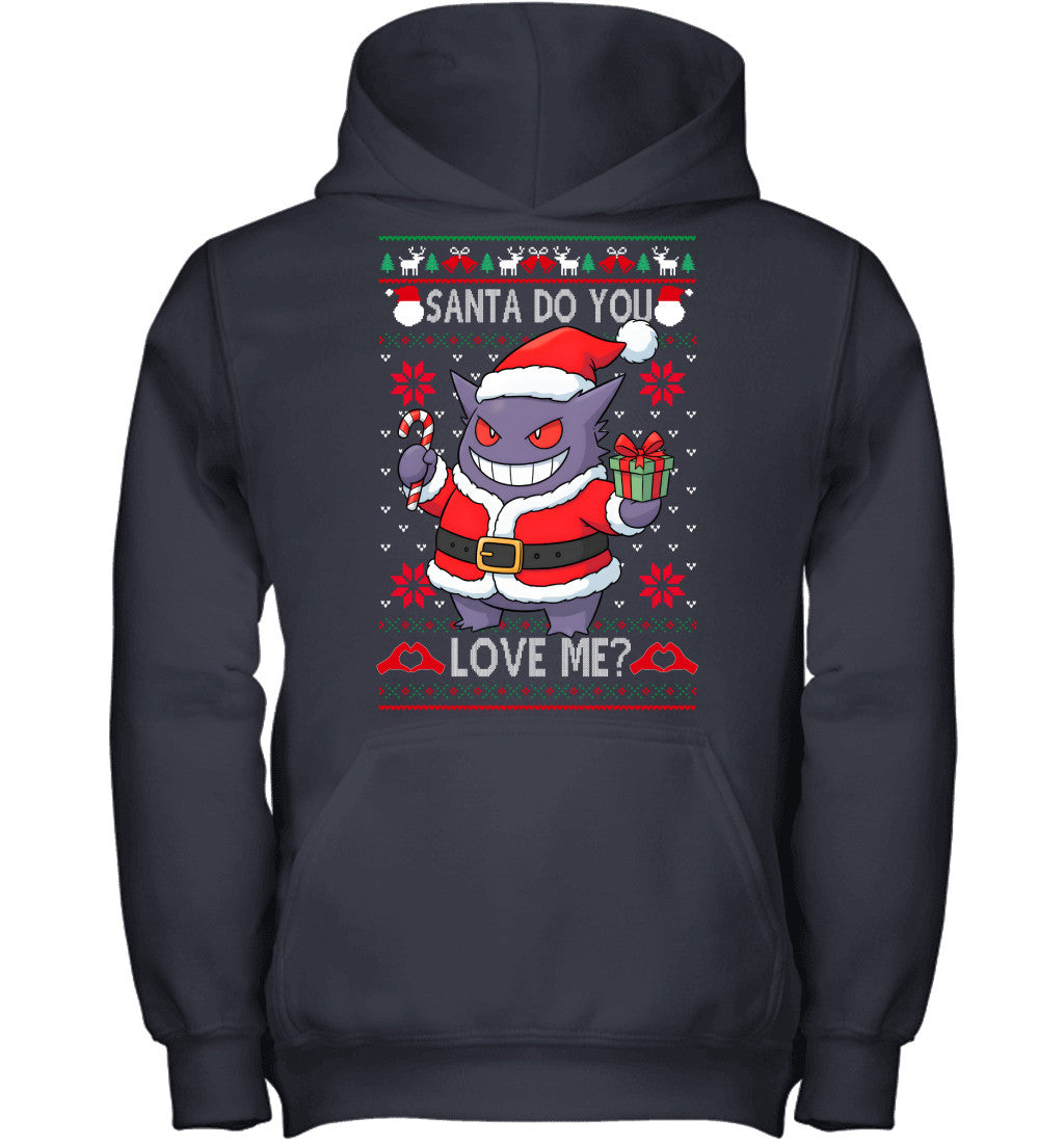 Gengar Pokemon Santa Do You Love Me Ugly Christmas T-Shirt