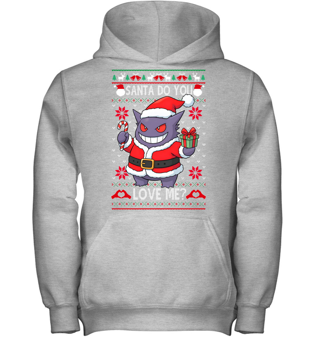 Gengar Pokemon Santa Do You Love Me Ugly Christmas T-Shirt