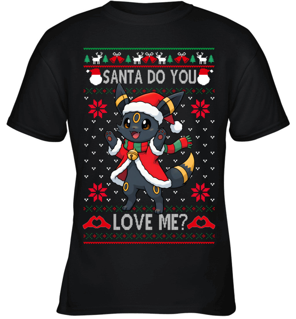 Umbreon Pokemon Santa Do You Love Me Ugly Christmas T-Shirt