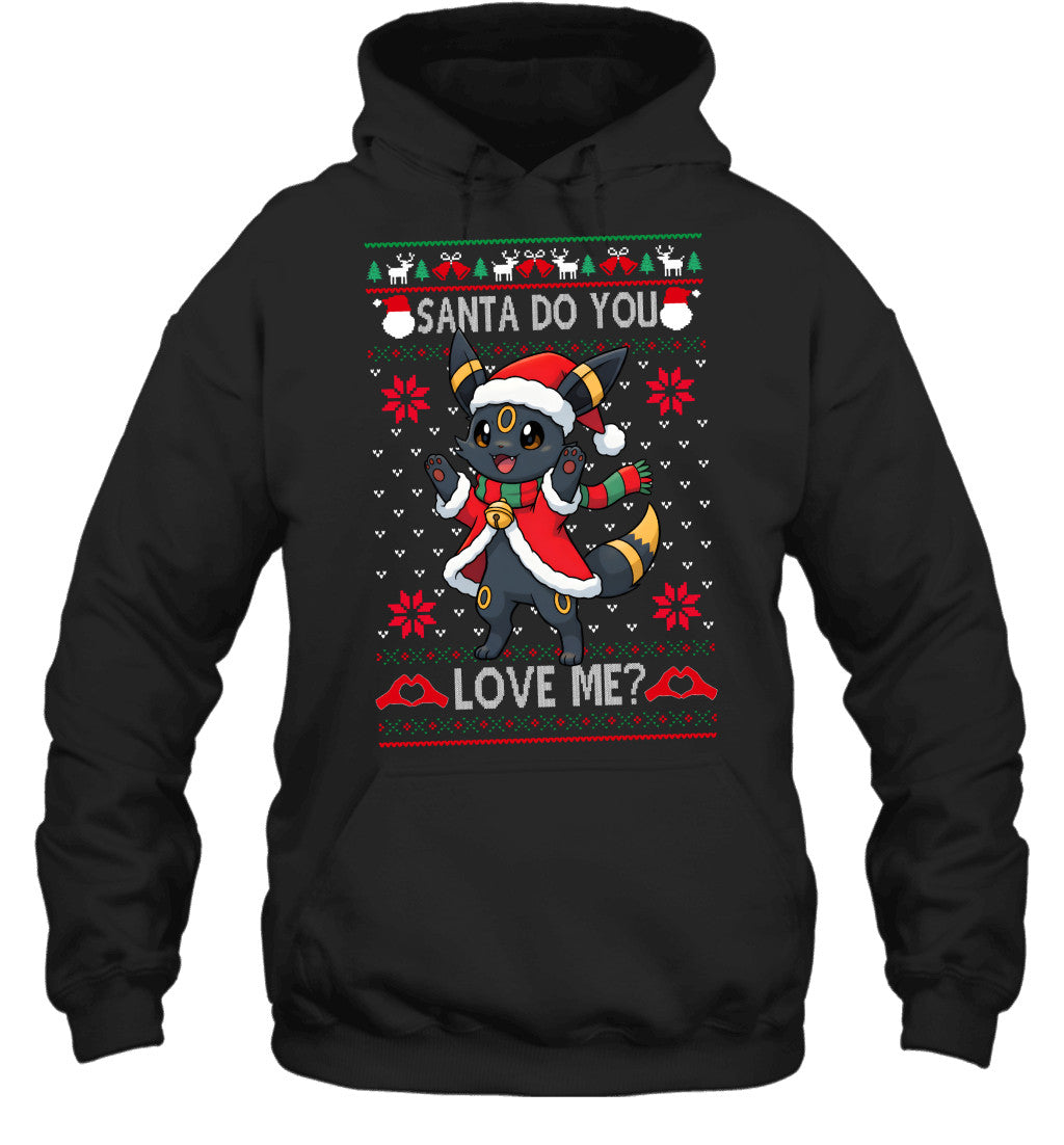 Umbreon Pokemon Santa Do You Love Me Ugly Christmas T-Shirt