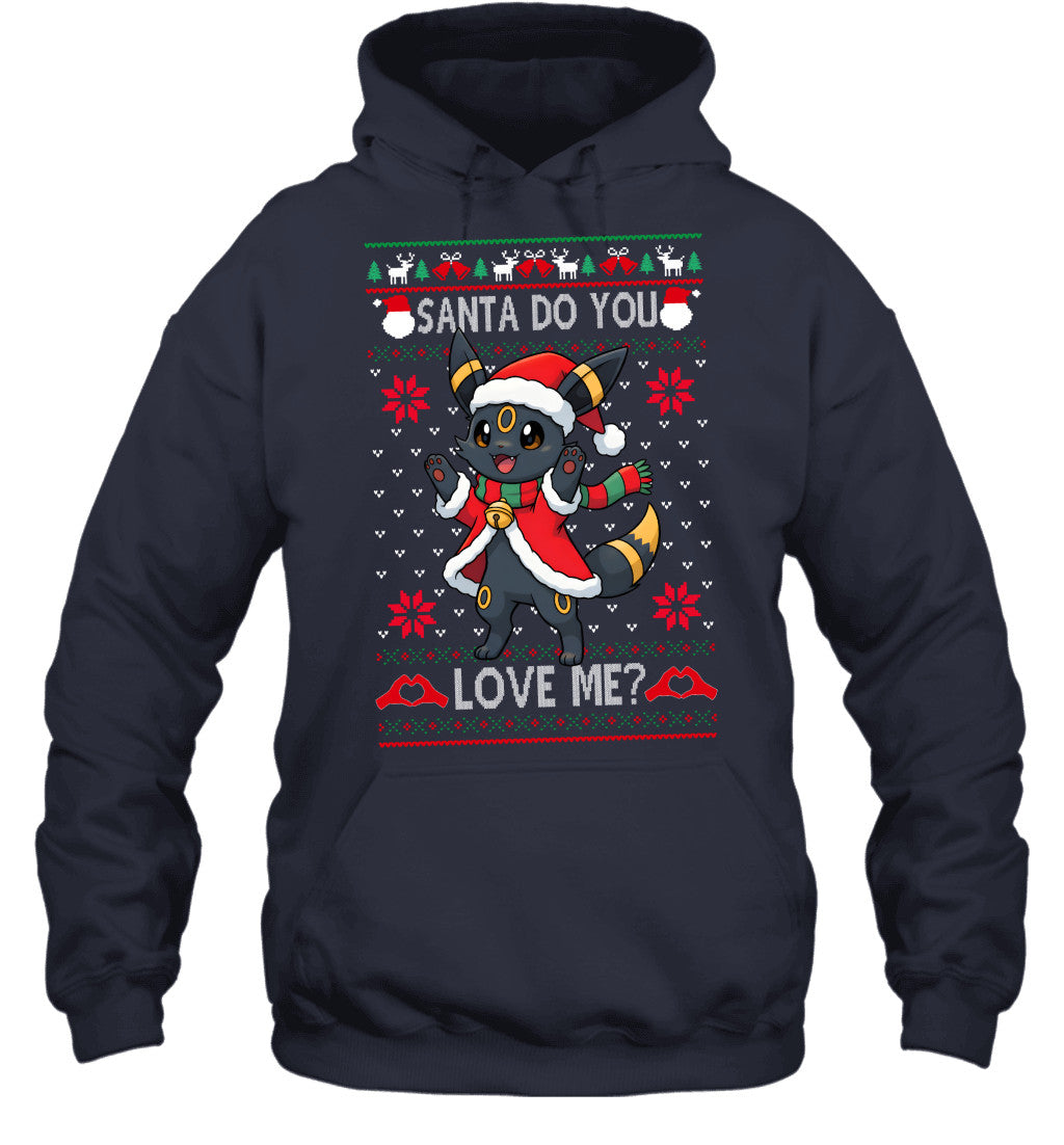 Umbreon Pokemon Santa Do You Love Me Ugly Christmas T-Shirt