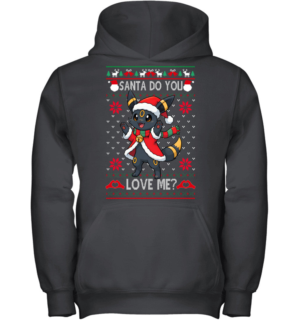 Umbreon Pokemon Santa Do You Love Me Ugly Christmas T-Shirt