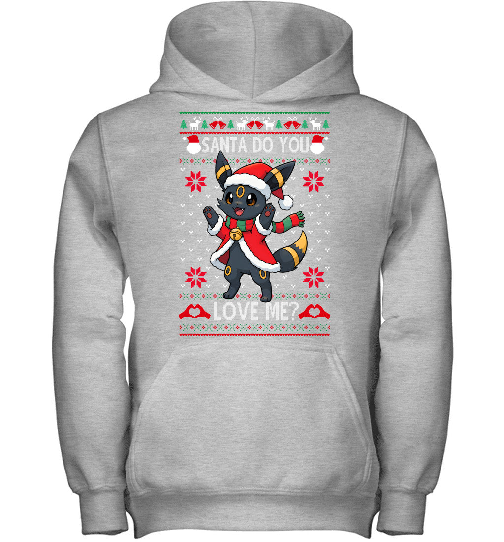 Umbreon Pokemon Santa Do You Love Me Ugly Christmas T-Shirt