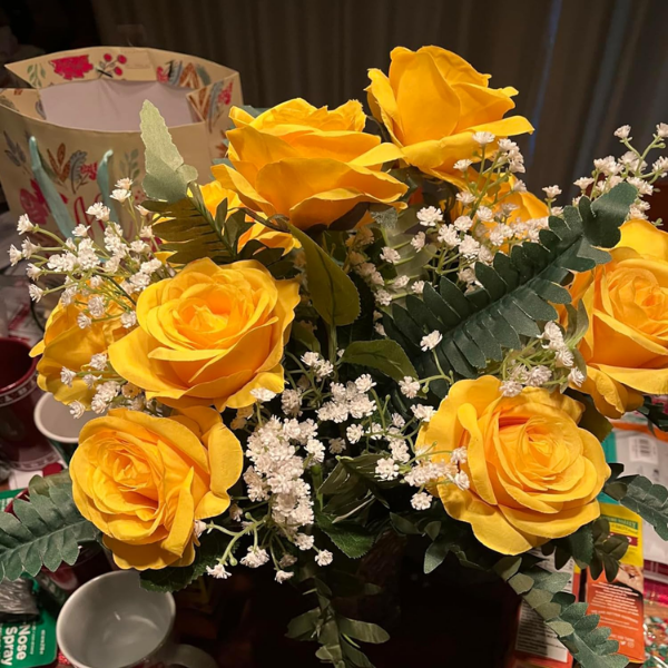 6pcs White Baby's Breath Artificial Flowers