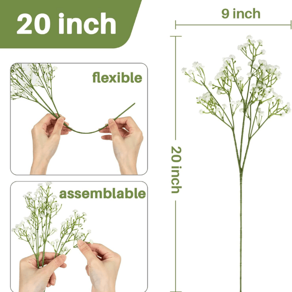 10 Pcs Baby’s Breath Artificial Flowers