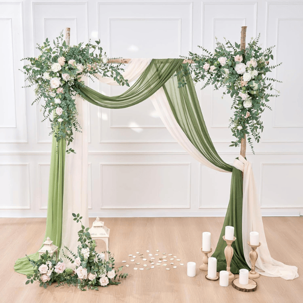 100 Pcs Mixed Artificial Eucalyptus & Baby’s Breath Set