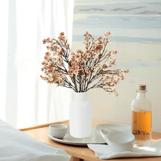 10 Pcs Beige Brown Baby’s Breath Artificial Flowers