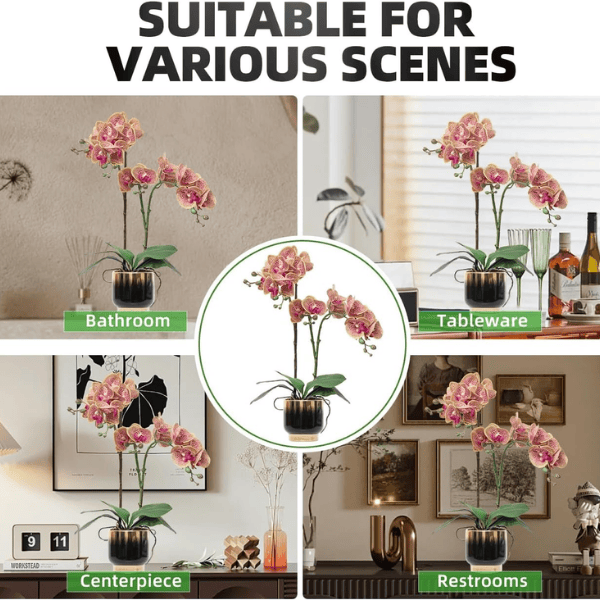 Orchids Artificial Flowers Real Touch Fake Flowers