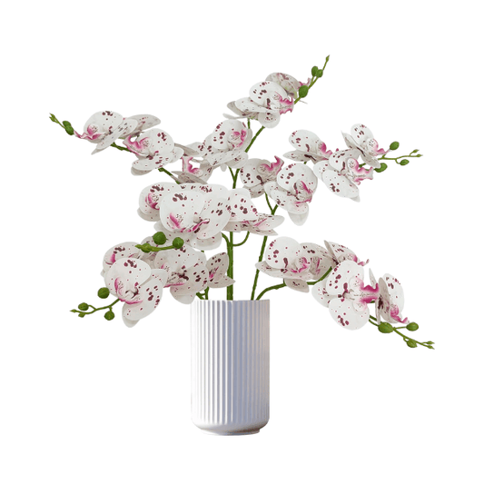 6 Pack Ivory Orchid Artificial Flowers