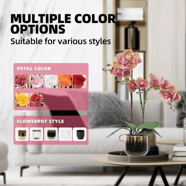 Orchids Artificial Flowers Real Touch Fake Flowers