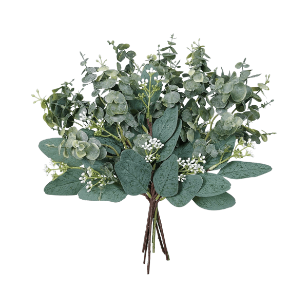 Mixed Artificial Eucalyptus Leaves Stems