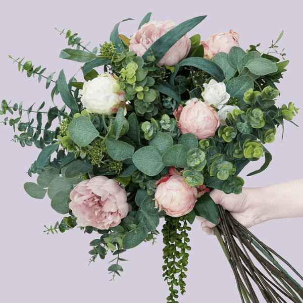 Mixed Artificial Eucalyptus Leaves Stems