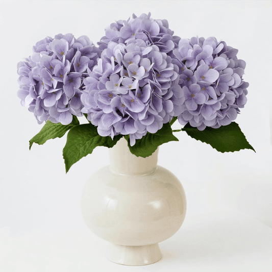 4Pcs Pale Purple Artificial Hydrangea Flowers