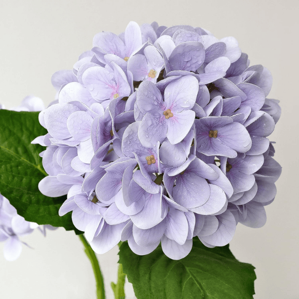 4Pcs Pale Purple Artificial Hydrangea Flowers