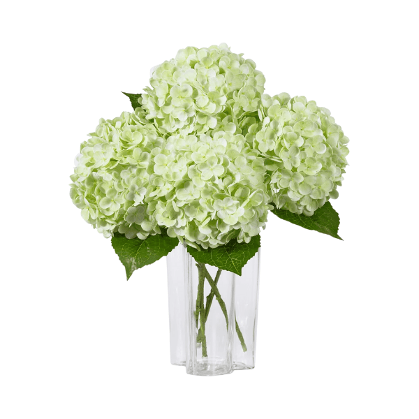 3Pcs Large Light Green Artificial Hydrangea Flowers