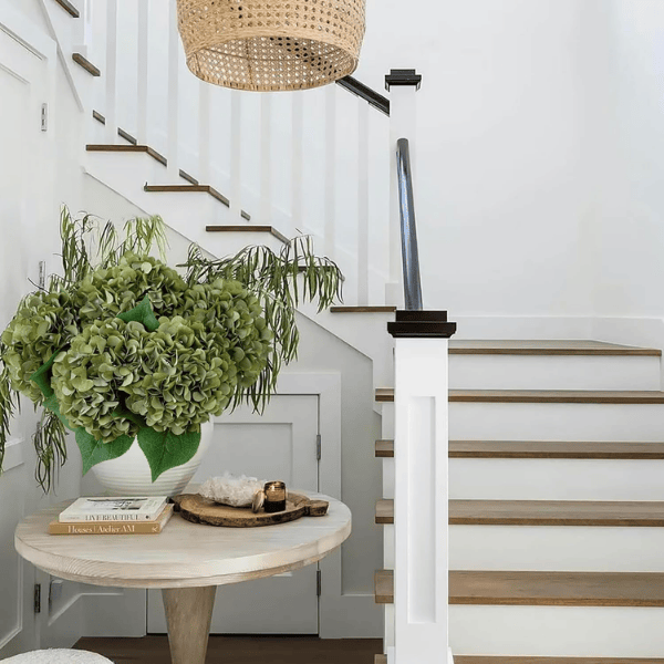 5Pcs Green Artificial Hydrangea Flowers